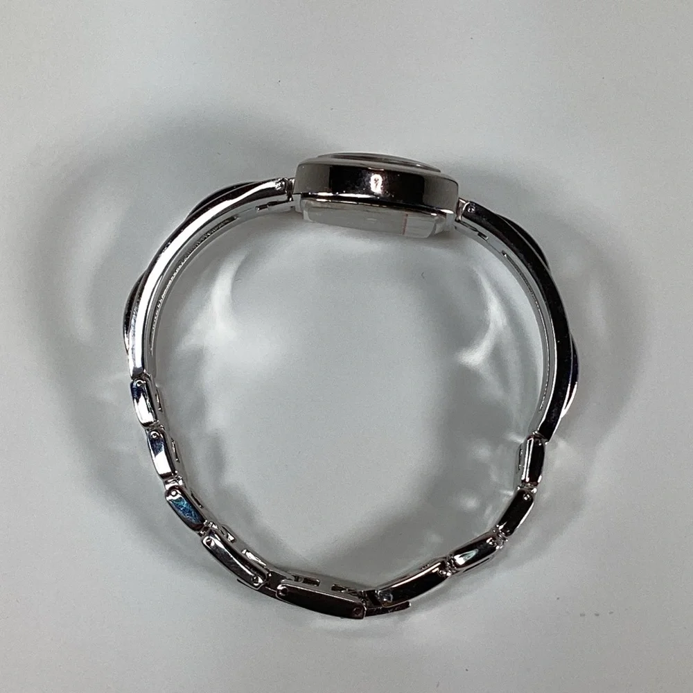 New Santa Watch Silver Adjustable Band, Christmas Red Presentation Box